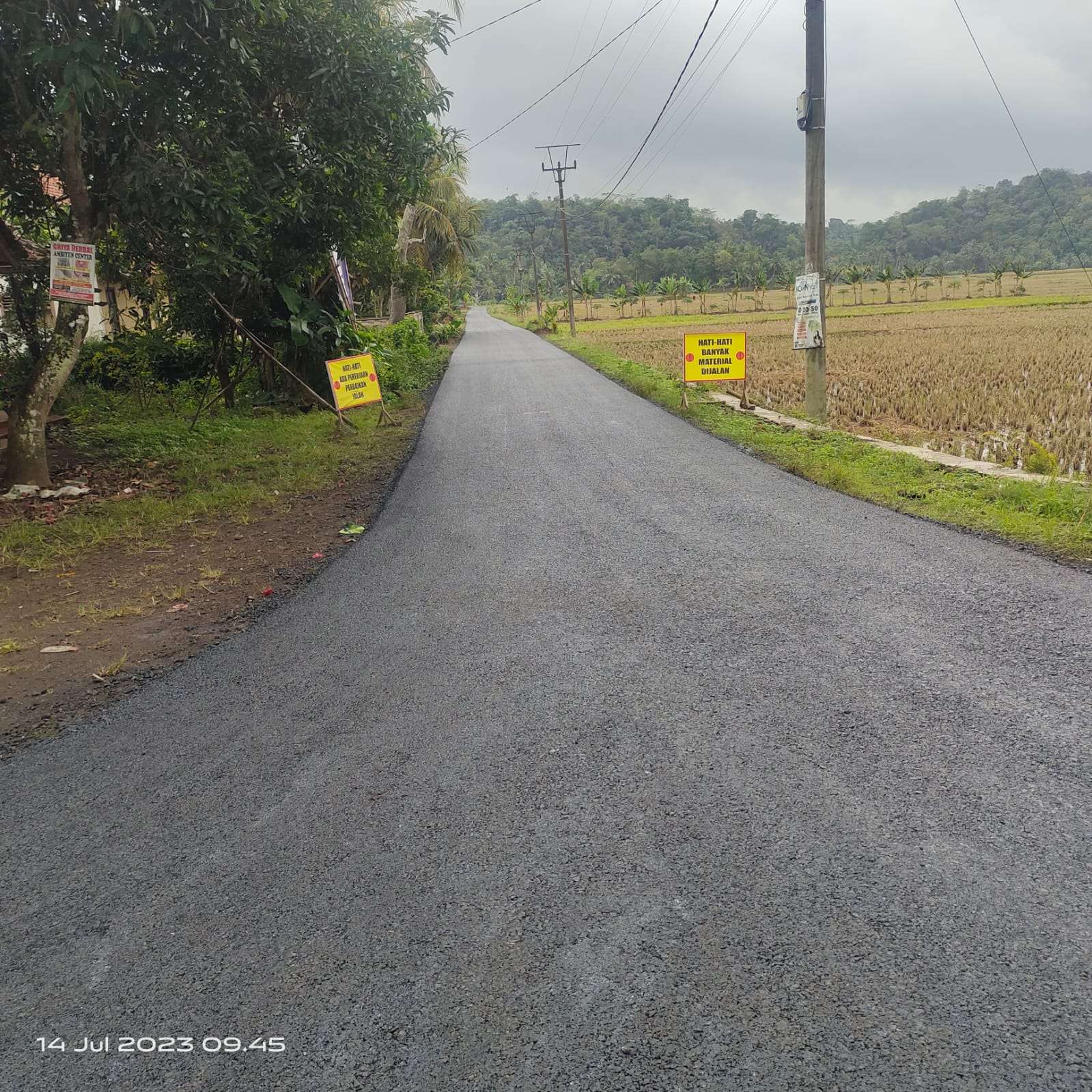 Rekonstruksi Jalan Karangpaningal Puloerang, disambut Baik Masyarakat