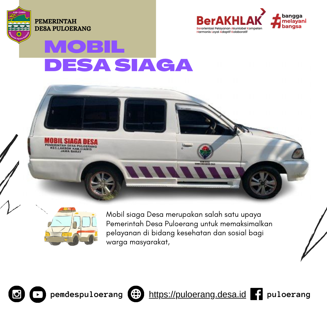 mobil desa siaga desa puloerang